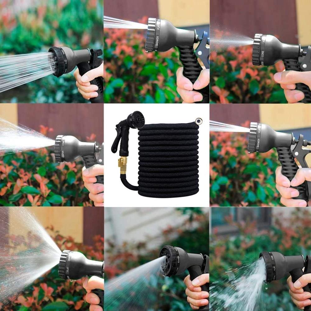 25Ft-100Ft Garden Hose Expandable Magic Flexible Water Hose Plastic Hoses Pipe With Spray Gun To Watering