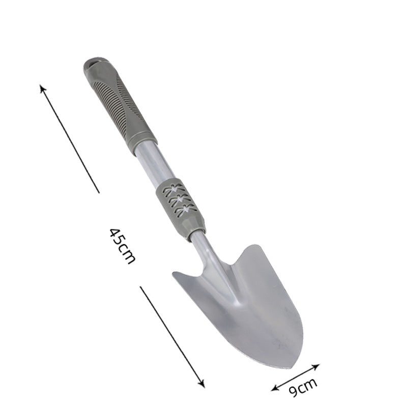 Planting Tools Home Gardening Flower Shovel Planting Flowers And Vegetables Small Shovel Silver Three-Piece Set