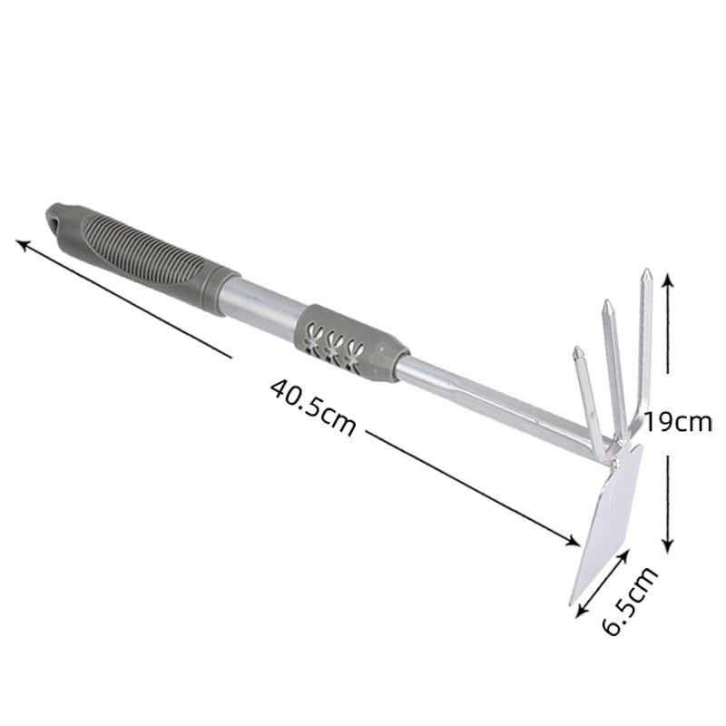 Planting Tools Home Gardening Flower Shovel Planting Flowers And Vegetables Small Shovel Silver Three-Piece Set