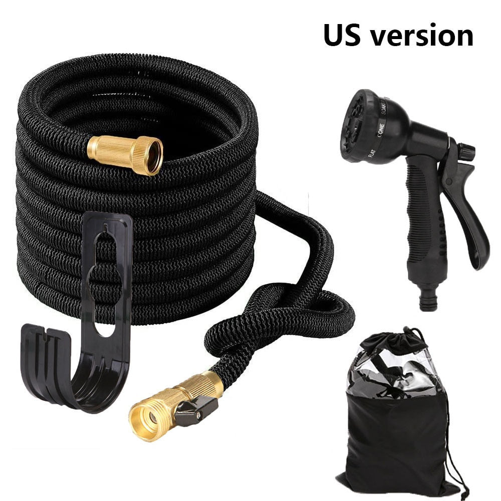 25Ft-100Ft Garden Hose Expandable Magic Flexible Water Hose Plastic Hoses Pipe With Spray Gun To Watering