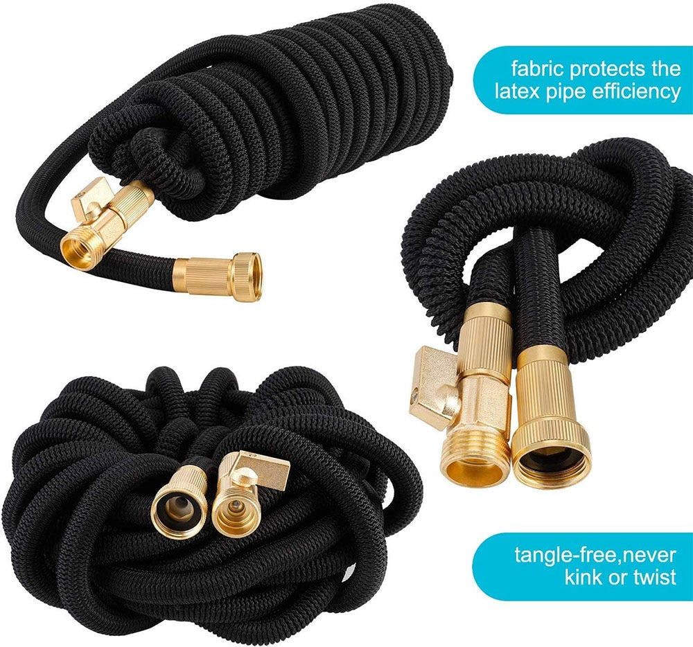 25Ft-100Ft Garden Hose Expandable Magic Flexible Water Hose Plastic Hoses Pipe With Spray Gun To Watering